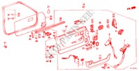 TUERVERKLEIDUNG für Honda PRELUDE 2.0SI 2 Türen 5 gang-Schaltgetriebe 1987
