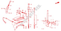 WAEHLSCHALTERHEBEL(AT) für Honda PRELUDE 2.0I-16 2 Türen 5 gang-Schaltgetriebe 1987