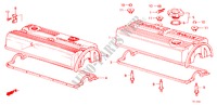 ZYLINDERKOPFDECKEL für Honda PRELUDE 2.0SI 2 Türen 5 gang-Schaltgetriebe 1987