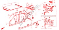 GEHAEUSESTRUKTUR(4)(4D) für Honda CIVIC DX 1200 4 Türen 4 gang-Schaltgetriebe 1985