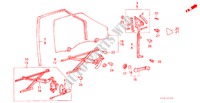 TUERFENSTER, VORNE/ REGLER(4D) für Honda CIVIC DX 1200 4 Türen 4 gang-Schaltgetriebe 1985