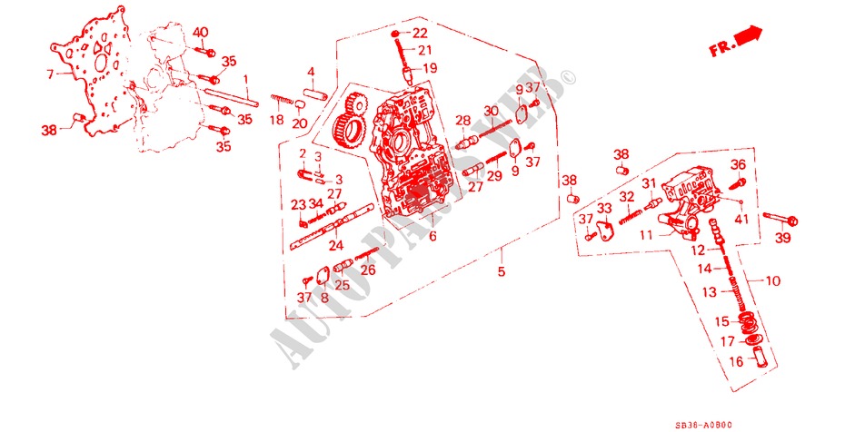 HAUPTVENTILKOERPER/REGLER für Honda CIVIC DX 3 Türen 3 gang automatikgetriebe 1984