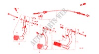 BREMSPEDAL/KUPPLUNGSPEDAL für Honda CIVIC SHUTTLE DX 5 Türen 5 gang-Schaltgetriebe 1984