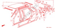 GEHAEUSESTRUKTUR(3) für Honda CIVIC WAGON DX 5 Türen 3 gang automatikgetriebe 1984