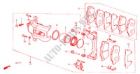 VORDERRADBREMSE für Honda CIVIC SHUTTLE DX 5 Türen 5 gang-Schaltgetriebe 1987