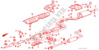 AUSPUFFROHR für Honda LEGEND XI EXCLUSIVE 4 Türen 5 gang-Schaltgetriebe 1989