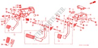 BREMSPEDAL/KUPPLUNGSPEDAL(LH) für Honda LEGEND EX 4 Türen 4 gang automatikgetriebe 1988