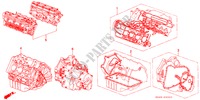 DICHTUNG SATZ für Honda LEGEND 2.7I 4 Türen 4 gang automatikgetriebe 1989