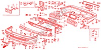 STOSSFAENGER für Honda LEGEND 2.7I 4 Türen 4 gang automatikgetriebe 1989