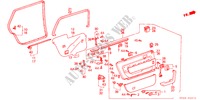 TUERVERKLEIDUNG, HINTEN für Honda LEGEND XI EXCLUSIVE 4 Türen 5 gang-Schaltgetriebe 1989