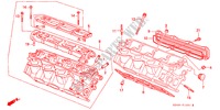 ZYLINDERKOPF(HINTEN) für Honda LEGEND 2.5I 4 Türen 4 gang automatikgetriebe 1986