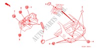 GUMMITUELLE(HINTEN) für Honda ACCORD 2.0 VTIE 4 Türen 5 gang-Schaltgetriebe 2003