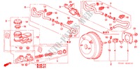 HAUPTBREMSZYLINDER/ MASTER POWER(RH) für Honda ACCORD VTI 4 Türen 5 gang automatikgetriebe 2006