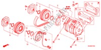KLIMAANLAGE (KOMPRESSOR) (L4) für Honda ACCORD 2.0 VTI 4 Türen 5 gang automatikgetriebe 2003