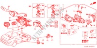 KOMBISCHALTER(RH) für Honda ACCORD 2.0 VTI 4 Türen 5 gang automatikgetriebe 2004