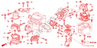 MOTORBEFESTIGUNGEN(L4) (MT) für Honda ACCORD 2.0 VTIE 4 Türen 5 gang-Schaltgetriebe 2003
