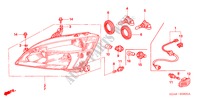 SCHEINWERFER für Honda ACCORD 2.0 VTIE 4 Türen 5 gang-Schaltgetriebe 2004