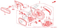 SPIEGEL(1) für Honda ACCORD 2.0 VTIL 4 Türen 5 gang-Schaltgetriebe 2003