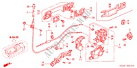 TUERSCHLOESSER, HINTEN für Honda ACCORD 3.0 SIR 4 Türen 5 gang automatikgetriebe 2004