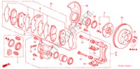 VORDERRADBREMSE(V6) für Honda ACCORD 3.0 SIR 4 Türen 5 gang automatikgetriebe 2006