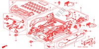 VORNE SITZKOMPONENTEN (L.)(VOLLE LEISTUNG, SITZ) für Honda ACCORD 2.0 VTIE 4 Türen 5 gang-Schaltgetriebe 2003