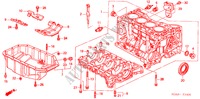 ZYLINDERBLOCK/OELWANNE (L4) für Honda ACCORD 2.0 VTIE 4 Türen 5 gang automatikgetriebe 2003