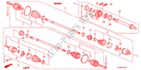 ANTRIEBSWELLE, VORNE/HALBWELLE(L4) (MT) für Honda ACCORD VTIE 4 Türen 5 gang-Schaltgetriebe 2007