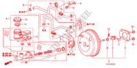 HAUPTBREMSZYLINDER/ MASTER POWER(LH) für Honda ACCORD VTIE 4 Türen 5 gang automatikgetriebe 2007