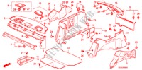 HINTERE ABLAGE/SEITENVERKLEIDUNG für Honda ACCORD VTI 4 Türen 5 gang automatikgetriebe 2007