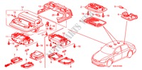 INNENLEUCHTE für Honda ACCORD VTIL 4 Türen 5 gang-Schaltgetriebe 2007