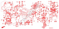MOTORBEFESTIGUNGEN(L4) (AT) für Honda ACCORD VTIE 4 Türen 5 gang automatikgetriebe 2007