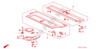 ABLAGE, HINTEN(3D) für Honda ACCORD 2.0SI 3 Türen 4 gang automatikgetriebe 1989