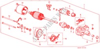 ANLASSER(3) für Honda ACCORD EX 1600 4 Türen 5 gang-Schaltgetriebe 1989