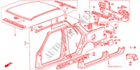 GEHAEUSESTRUKTUR(4) (4D) für Honda ACCORD EX 4 Türen 4 gang automatikgetriebe 1986