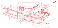 HECKLEUCHTE(3D) für Honda ACCORD STD 3 Türen 5 gang-Schaltgetriebe 1986