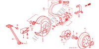 HINTERRAD BREMSSCHEIBE für Honda ACCORD 2.0SI 3 Türen 5 gang-Schaltgetriebe 1989