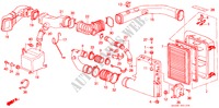 LUFTFILTER(PGM FI) für Honda ACCORD 2.0SI 4 Türen 5 gang-Schaltgetriebe 1989