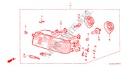SCHEINWERFER(2) für Honda ACCORD STD 4 Türen 4 gang automatikgetriebe 1989