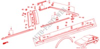 SEITENSCHUTZVORRICHTUNGEN(3D) für Honda ACCORD STD 3 Türen 5 gang-Schaltgetriebe 1989