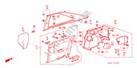 SEITENVERKLEIDUNG/ SEITENWANDVERKLEIDUNG(3D) für Honda ACCORD STD 3 Türen 4 gang automatikgetriebe 1986