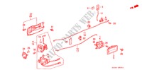 TUERSCHLOESSER, HINTEN(4D) für Honda ACCORD STD 4 Türen 4 gang automatikgetriebe 1986