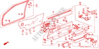 TUERVERKLEIDUNG, VORNE(3D) für Honda ACCORD 2.0SI 3 Türen 4 gang automatikgetriebe 1989