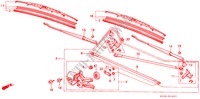 WINDSCHUTZSCHEIBENWISCHER (LH) für Honda ACCORD GL 4 Türen 4 gang automatikgetriebe 1986