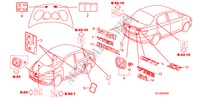 EMBLEME/WARNETIKETTEN für Honda CITY ZX EXI 4 Türen 5 gang-Schaltgetriebe 2008