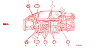 GUMMITUELLE(UNTER) für Honda CITY ZX VTI-L 4 Türen 5 gang-Schaltgetriebe 2008