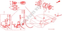 ANTENNE für Honda PRELUDE 4WS 2.0 SI 2 Türen 5 gang-Schaltgetriebe 1989