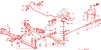 HINTEN STABILISATOR/HINTEN UNTERER ARM für Honda PRELUDE 4WS 2.0 SI 2 Türen 5 gang-Schaltgetriebe 1989