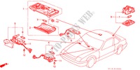 INNENLEUCHTE für Honda PRELUDE 2.0SI 2 Türen 5 gang-Schaltgetriebe 1988