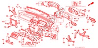 INSTRUMENTENBRETT(RH) für Honda PRELUDE 4WS 2.0 SI 2 Türen 5 gang-Schaltgetriebe 1989