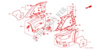 SEITENVERKLEIDUNG für Honda PRELUDE 2.0SI 2 Türen 5 gang-Schaltgetriebe 1989